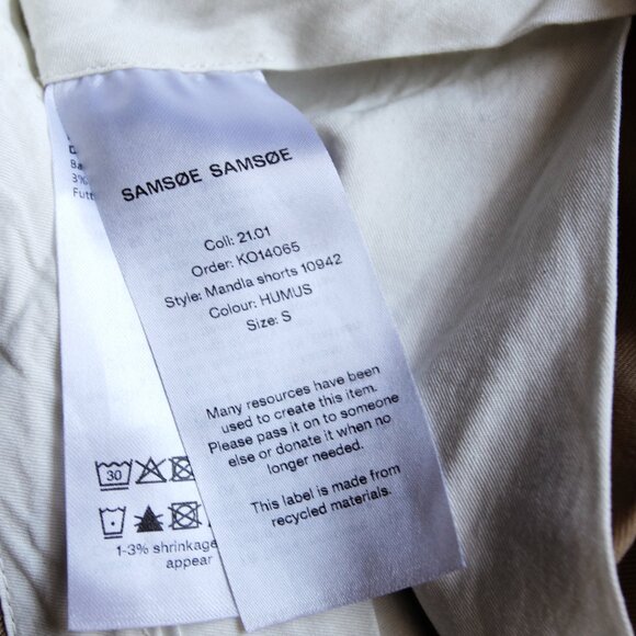 BNWT SS21 SAMSOE & SAMSOE MANDLA SHORTS S & L - Picture 12 of 14